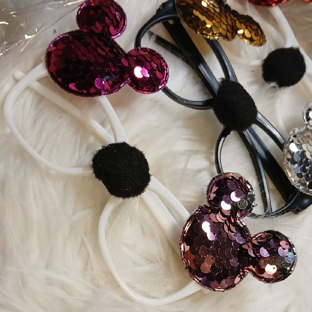 Sparkly Mouse Ears Kids glasses - Red, Gold, Silver, Pink Set 8